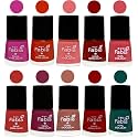 Nail Paint | Glossy &amp; Shine Nail Polish Combo| 6 ml Each) - Set of 10 Multicolor,05416
