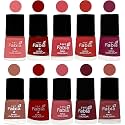 Nail Paint | Glossy &amp; Shine Nail Polish Combo| 6 ml Each) - Set of 10 Multicolor,05444