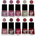 Nail Paint | Glossy &amp; Shine Nail Polish Combo| 6 ml Each) - Set of 10 Multicolor,05780