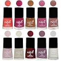 Nail Paint | Glossy &amp; Shine Nail Polish Combo| 6 ml Each) - Set of 10 Multicolor,05617