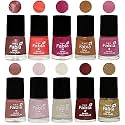 Nail Paint | Glossy &amp; Shine Nail Polish Combo| 6 ml Each) - Set of 10 Multicolor,05588