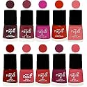 Nail Paint | Glossy &amp; Shine Nail Polish Combo| 6 ml Each) - Set of 10 Multicolor,05376