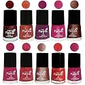 Nail Paint | Glossy &amp; Shine Nail Polish Combo| 6 ml Each) - Set of 10 Multicolor,04945