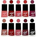 Nail Paint | Glossy &amp; Shine Nail Polish Combo| 6 ml Each) - Set of 10 Multicolor,05453