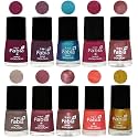 Nail Paint | Glossy &amp; Shine Nail Polish Combo| 6 ml Each) - Set of 10 Multicolor,05367