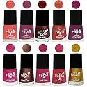 Nail Paint | Glossy &amp; Shine Nail Polish Combo| 6 ml Each) - Set of 10 Multicolor,04881