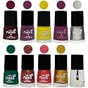 Nail Paint | Glossy &amp; Shine Nail Polish Combo| 6 ml Each) - Set of 10 Multicolor,05948