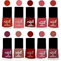 Nail Paint | Glossy &amp; Shine Nail Polish Combo| 6 ml Each) - Set of 10 Multicolor,05428