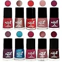 Nail Paint | Glossy &amp; Shine Nail Polish Combo| 6 ml Each) - Set of 10 Multicolor,05213
