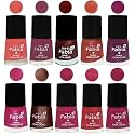 Nail Paint | Glossy &amp; Shine Nail Polish Combo| 6 ml Each) - Set of 10 Multicolor,04848
