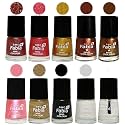 Nail Paint | Glossy &amp; Shine Nail Polish Combo| 6 ml Each) - Set of 10 Multicolor,05969