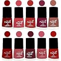 Nail Paint | Glossy &amp; Shine Nail Polish Combo| 6 ml Each) - Set of 10 Multicolor,05458