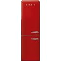 Smeg FAB32 Retro Refrigerator– 50s Style Fridge with Bottom Freezer, No-Frost, LED Display &amp; Lighting, LifePlus Zone, Multi-Airflow – 12.2 cu ft – Red - Made in Italy