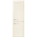 Smeg FAB32 Retro Refrigerator – 50s Style Fridge with Bottom Freezer, No-Frost, LED Display & Lighting, LifePlus Zone, Multi-Airflow – 12.2 cu ft – Cream - Made in Italy