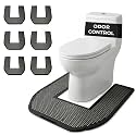 SMELLRID Disposable Toilet Mat for Urine Absorption & Odor Control - 6-Pack
