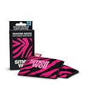 SmellWell - Scented Shoe Deodorizer Inserts - Odor Eliminators - Activated Bamboo Charcoal + Minerals - Natural Fresheners for shoes, bags, gloves - 2 x 1.8oz Original Size - Pink Zebra