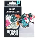 SmellWell - Scented Shoe Deodorizer Inserts - Odor Eliminators - Activated Bamboo Charcoal + Minerals - Natural Fresheners for shoes, bags, gloves - 2 x 1.8oz Original Size - Hawaii Floral