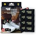 SmellWell - Scented Shoe Deodorizer Inserts - Odor Eliminators - Activated Bamboo Charcoal + Minerals - Natural Fresheners for shoes, bags, gloves - 8 x 1.8oz Original Size - Black Zebra