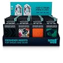 SmellWell - Scented Shoe Deodorizer Inserts - Odor Eliminators - Activated Bamboo Charcoal + Minerals - Natural Fresheners for shoes, bags, gloves - 48 x 1.8oz - Team Pack