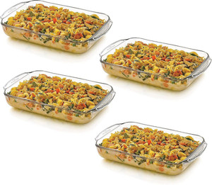 SMILERY Borosilicate Glass Rectangle Baking Dish Microwave