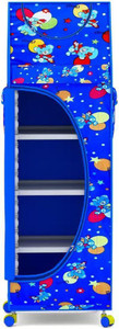 smiley  bell blue almirah plastic 1 door almirah finish color - glossy diydo-it-yourself
