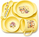 Smiley mia Baby Cartoon Plastic Dinnerware feeding