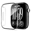 Smiling 2 Pack Case Compatible with Apple Watch Series 12 42mm (2026) with Tempered Glass Screen Protector, Hard PC Case Scratch-Resistant Overall Protective Cover- Transparent