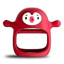 Smily Mia Penguin Buddy Never Drop Silicone Baby Teething Toy for 0-6month Infants, Baby Chew Toys for Teething Pain Relief, Hand Teether for 3-6Months,Gum Massager for Babies (Light Blue)