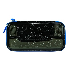 smily pvc transparent hardtop pencil box for kids  durable school pencil case with double zippers mesh pocket amp pen slots  stylish stationery organizer for boys amp girls