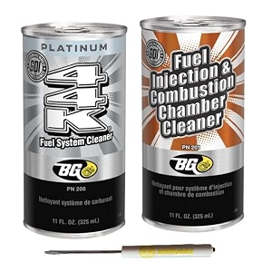 smilyeez listing for bg k1003 fuel injection amp combustion chamber cleaner pn 201 amp bg platinum 44k fuel system cleaner pn 208 kit - pocket screwdriver bundle 1 kit