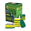 Smilyeez No Plastic Heavy Duty Green Dotted Sponge Refill (10 Pack) for Scotch Brite's Dishwand Refills with Adapter