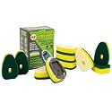 Smilyeez No-Plastic Heavy Duty Green Sponge Refill for Scotch-Brite's Dishwand Refill 10 Pack with Adapter…