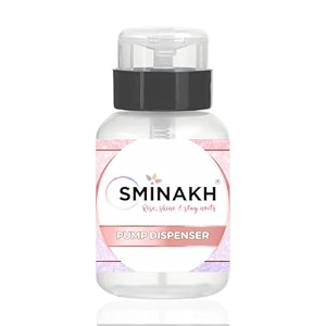 pump bottle empty push down pump dispenser bottle empty lockable nail polish and makeup remover acetone container multicolor pf10
