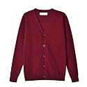 SMINLING Pinker Boys School Uniform Cardigan Sweater V-Neck Soft Cotton Clothing