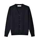 SMINLING Pinker Boys School Uniform Cardigan Sweater V-Neck Soft Cotton Clothing