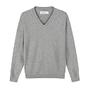 SMINLING Pinker Boys Sweater Pullover School Uniform V-Neck Soft Cotton Clothing