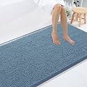 Smiry Bathroom Rugs 120X24, Luxury Chenille Extra Soft Absorbent Bath Mat