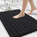 Smiry Bathroom Rugs 24X16, Extra Soft Rubber Backing Chenille Bath Mats