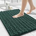 Smiry Bathroom Rugs 24X16, Extra Soft Rubber Backing Chenille Bath Mats