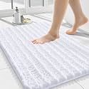 Smiry Bathroom Rugs 24X16, Extra Soft Rubber Backing Chenille Bath Mats