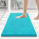 Smiry Bathroom Rugs 24X16, Luxury Chenille Extra Soft Absorbent Bath Mat