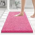 Smiry Bathroom Rugs 24X16, Luxury Chenille Extra Soft Absorbent Bath Mat