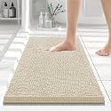 Smiry Bathroom Rugs 24X16, Luxury Chenille Extra Soft Absorbent Bath Mat