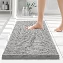 Smiry Bathroom Rugs 24X16, Luxury Chenille Extra Soft Absorbent Bath Mat