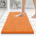 Smiry Bathroom Rugs 24X16, Luxury Chenille Extra Soft Absorbent Bath Mat