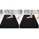 Smiry Bathroom Rugs 24X16, Luxury Chenille Extra Soft Absorbent Bath Mat (Pack of 2)