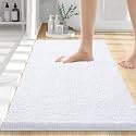 Smiry Bathroom Rugs 24X16, Luxury Chenille Extra Soft Absorbent Bath Mat