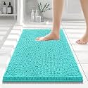 Smiry Bathroom Rugs 24X16, Luxury Chenille Extra Soft Absorbent Bath Mat