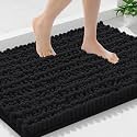 Smiry Bathroom Rugs 30X18, Extra Soft Rubber Backing Chenille Bath Mats