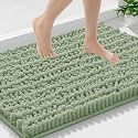 Smiry Bathroom Rugs 30X18, Extra Soft Rubber Backing Chenille Bath Mats